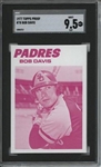 1977 Topps #78 Bob Davis 9 card progressive proof.